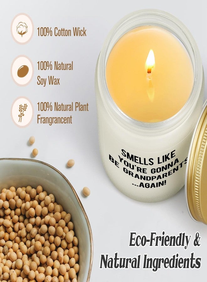 PARDIEUR Pregnancy Announcement Gifts for Grandparents, Funny Baby Reveal Gift, Grandparents Again Gifts, Pregnancy Reveal Idea, Promoted to Grandma & Grandpa Gifts, Grandparents To Be, Lavender Scented Candle - Image 3